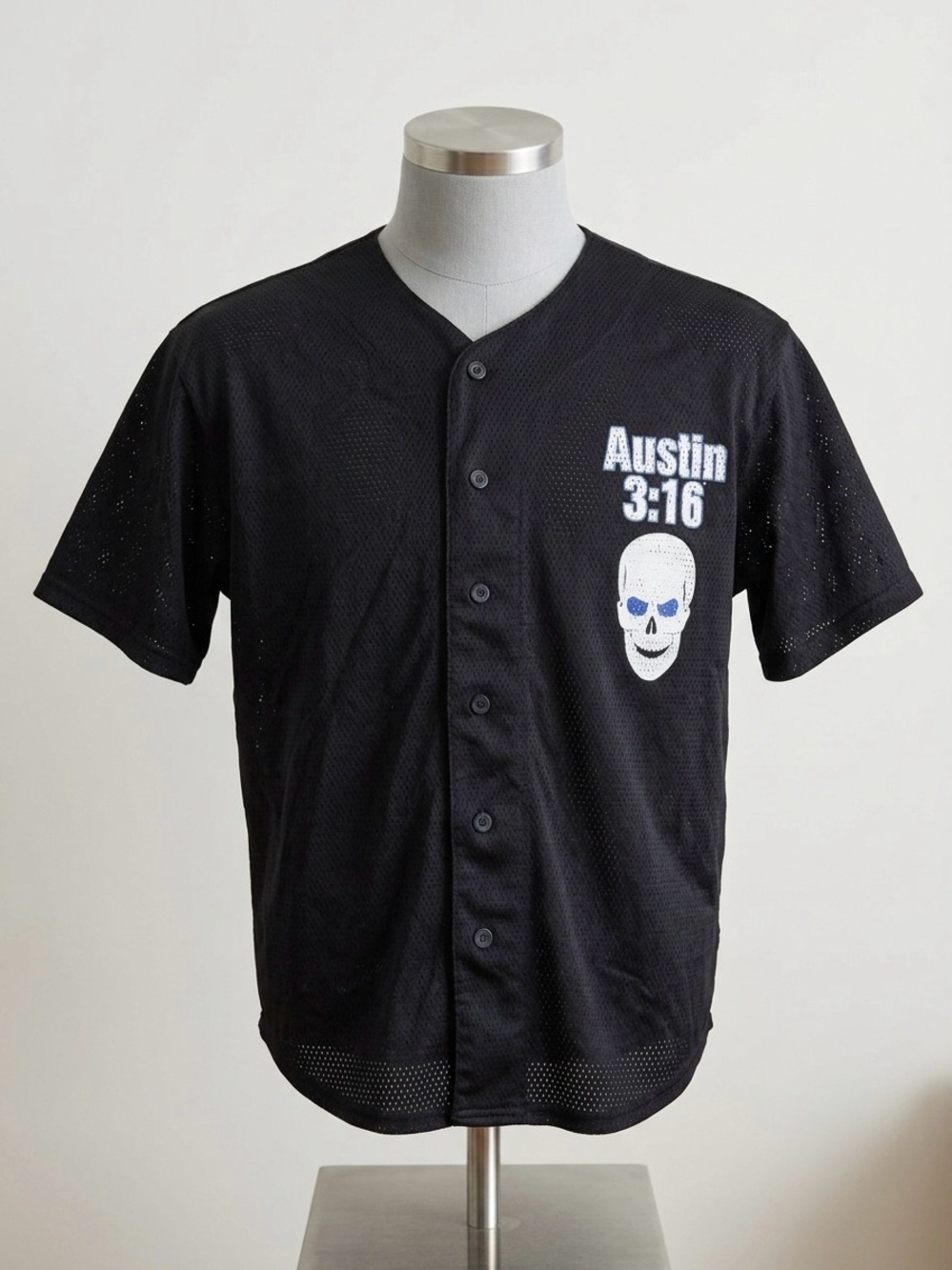 Vtg WWF Stone Cold Steve Austin 3:16 Mesh Baseball Jersey XL Trinity Products